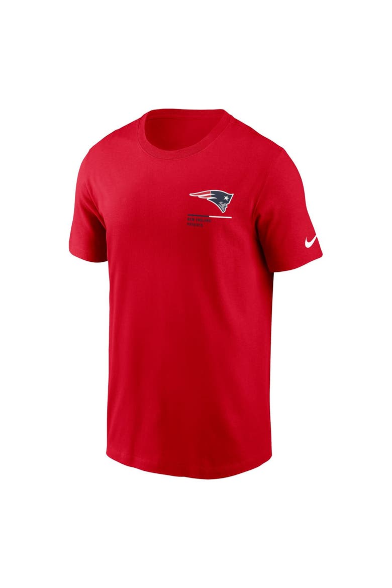Men's Nike Red New England Patriots Team Incline T-Shirt, Alternate, color, Red