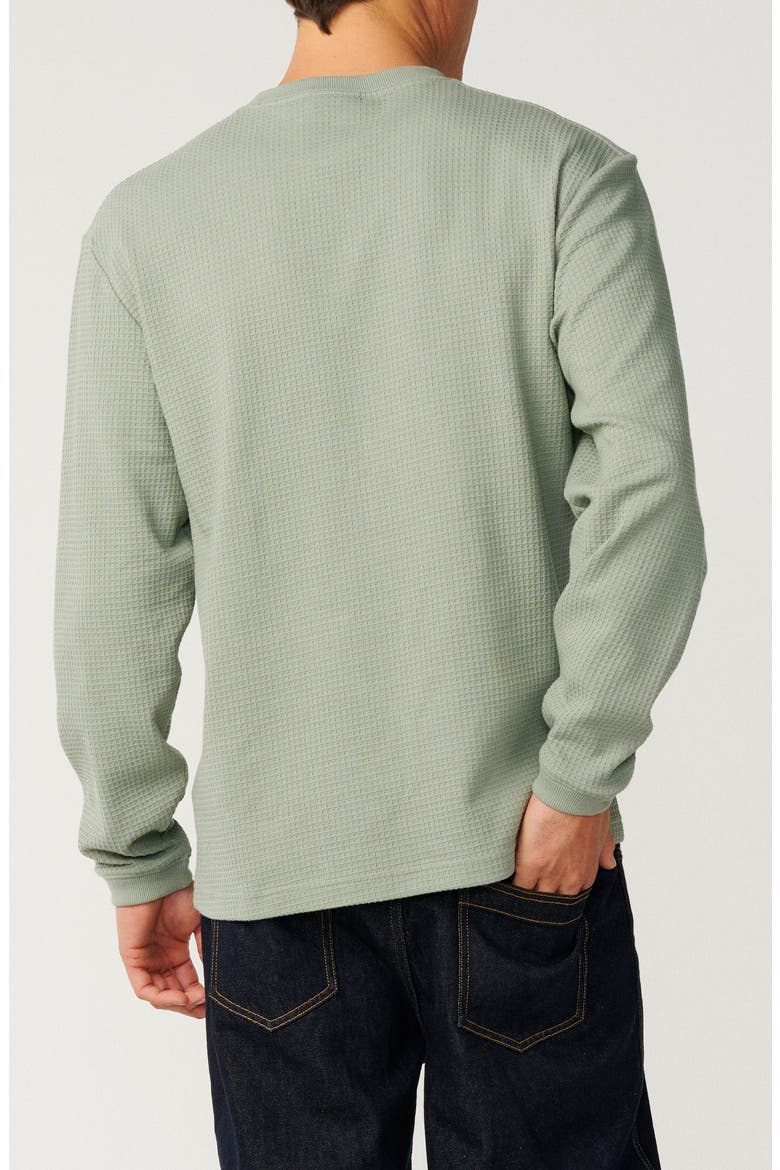 Premium Surf Long Sleeve Cotton Waffle T-Shirt, Alternate, color, SAGE