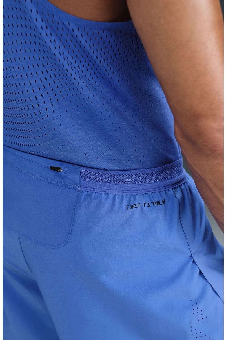 AeroSwift 4-Inch Running Shorts, Alternate, color, COMET BLUE/ BLACK