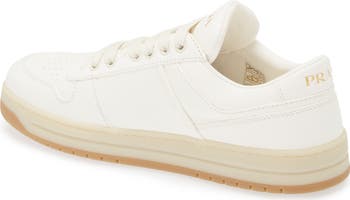 スニーカー PRADA DOWNTOWN LEATHER SNEAKERS White Downtown leather sneakers | PRADA