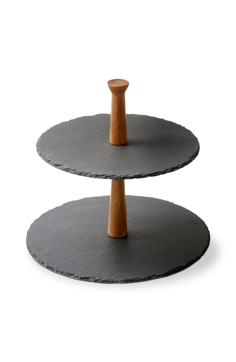 tag Slate 2 Tier Server Black Slate Everyday, Main, color, Black
