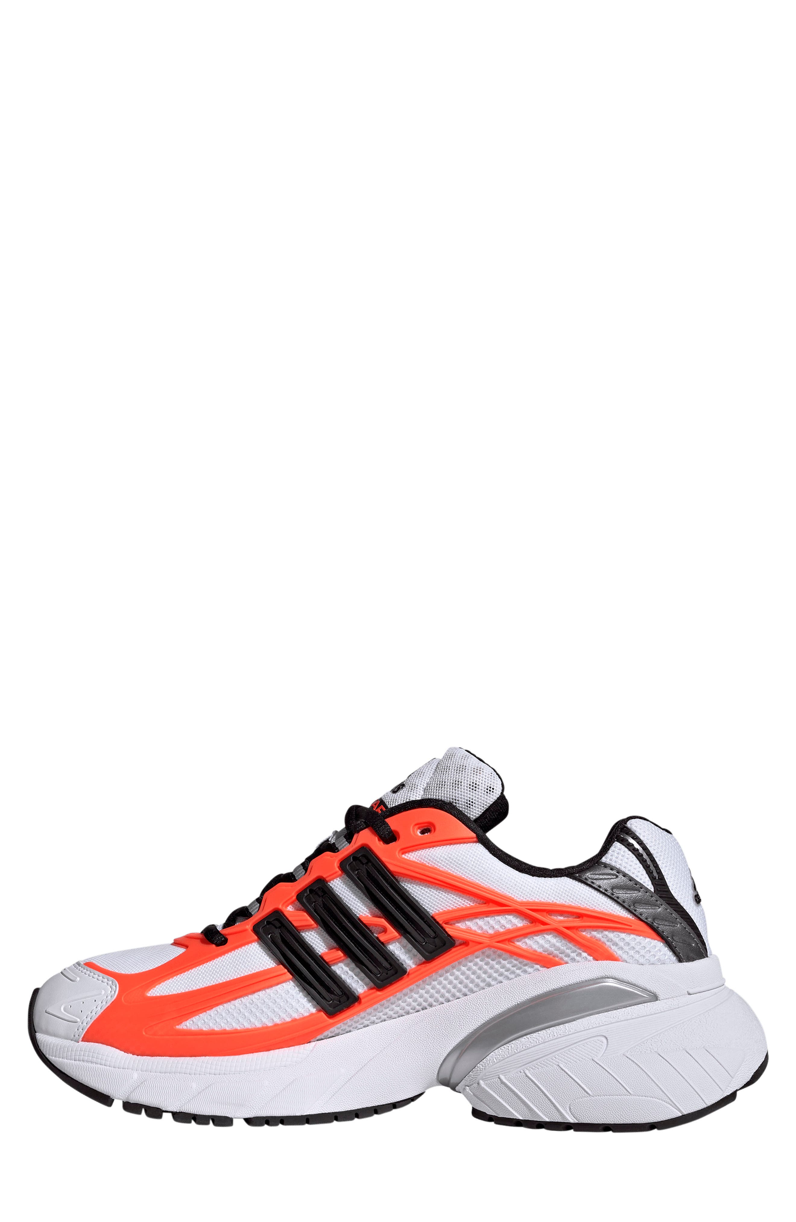 adidas Gender Inclusive Adistar Cushion XLG 2.0 Sneaker, Alternate, color, White/ Core Black/ Solar Ora