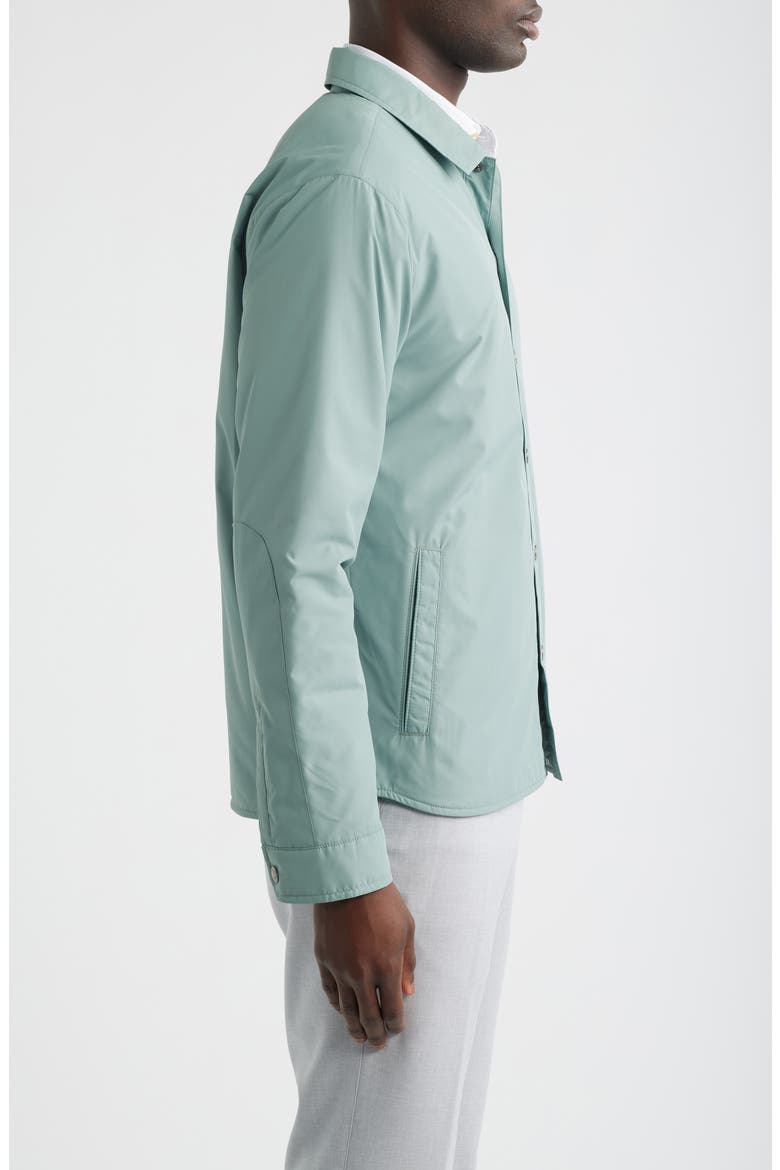 Brighton Water Resistant Snap Front Shirt Jacket, Alternate, color, WILLOW