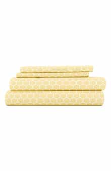 HOMESPUN HOME SPUN Premium Ultra Soft Honeycomb Pattern 4-Piece Bed Sheet Set