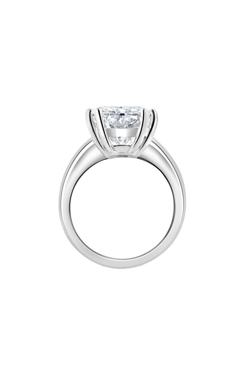 Bliss Diamond Certified 4.00Ct Radiant Cut Diamond Engagement Ring Gold Lab Grown, Alternate, color, 14K White Gold