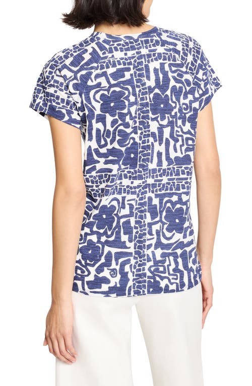 Nzt By Nic+zoe Floret Blues Crewneck Tee