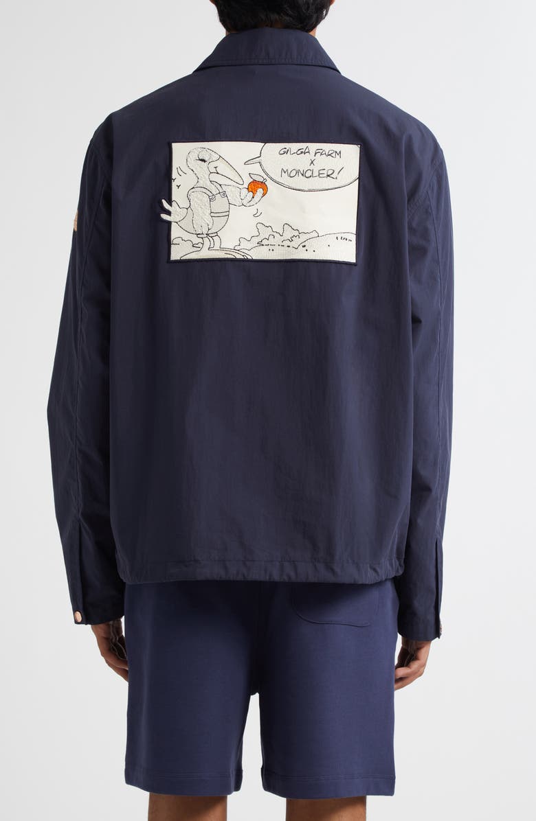 Moncler x Gilga Farm by Donald Glover Satsuma Canvas Jacket, Alternate, color, Navy