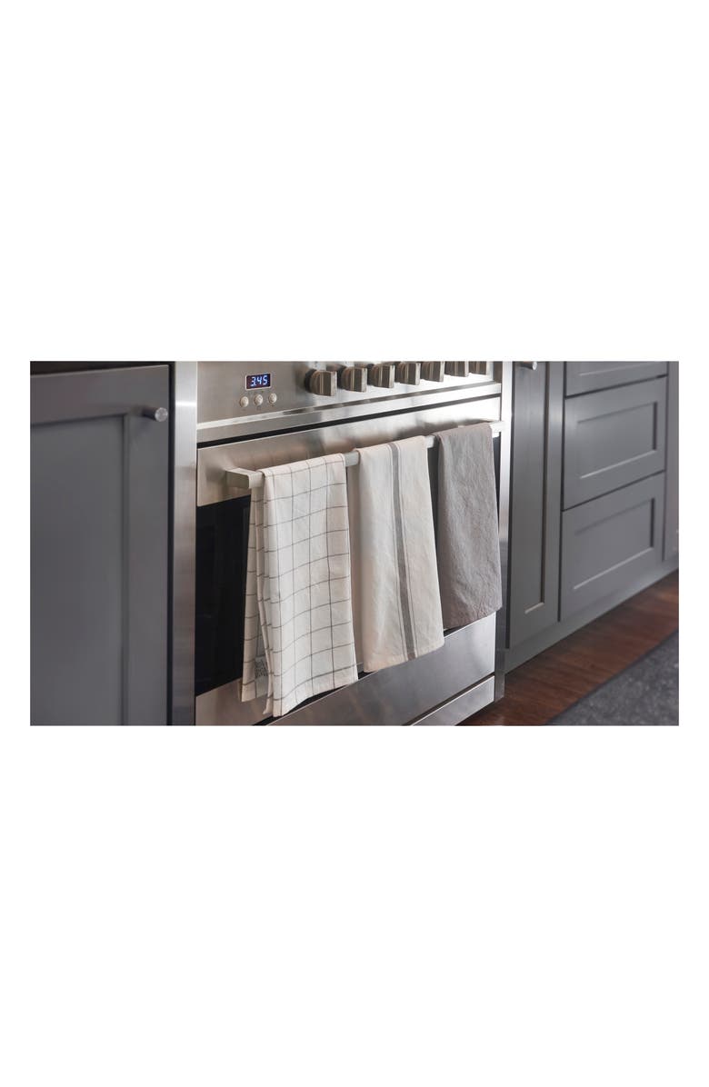 Le Creuset Set of 3 Kitchen Towels, Alternate, color, Charbon