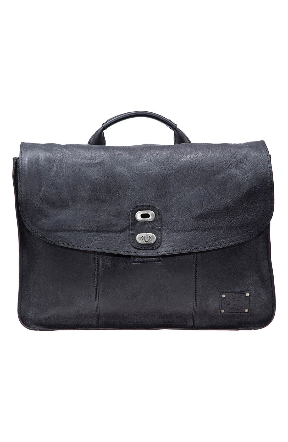 Will Leather Goods 'Kent' Messenger Bag, Main, color, Black