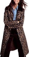 Boden Lancaster Leopard Print Mac Coat