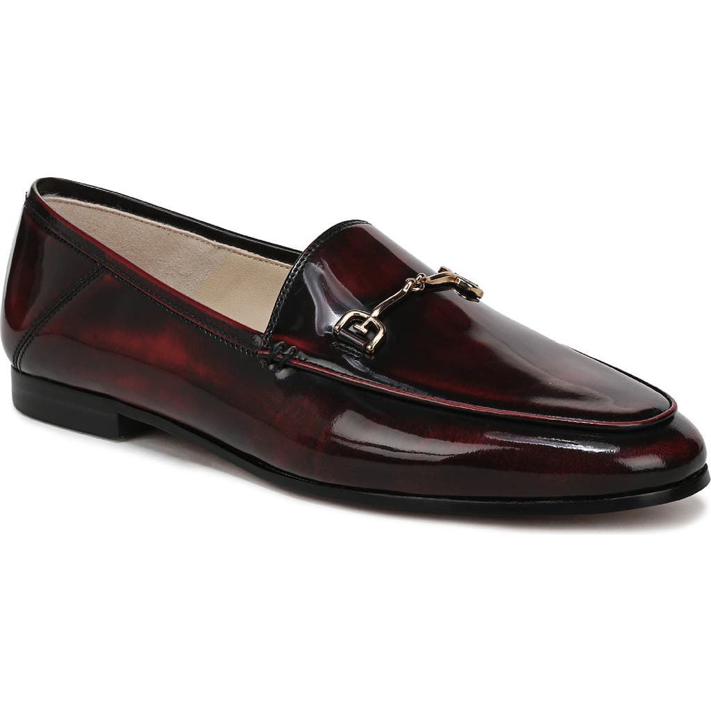 Sam Edelman Women's Loraine Almond Toe Loafers In Burgundy