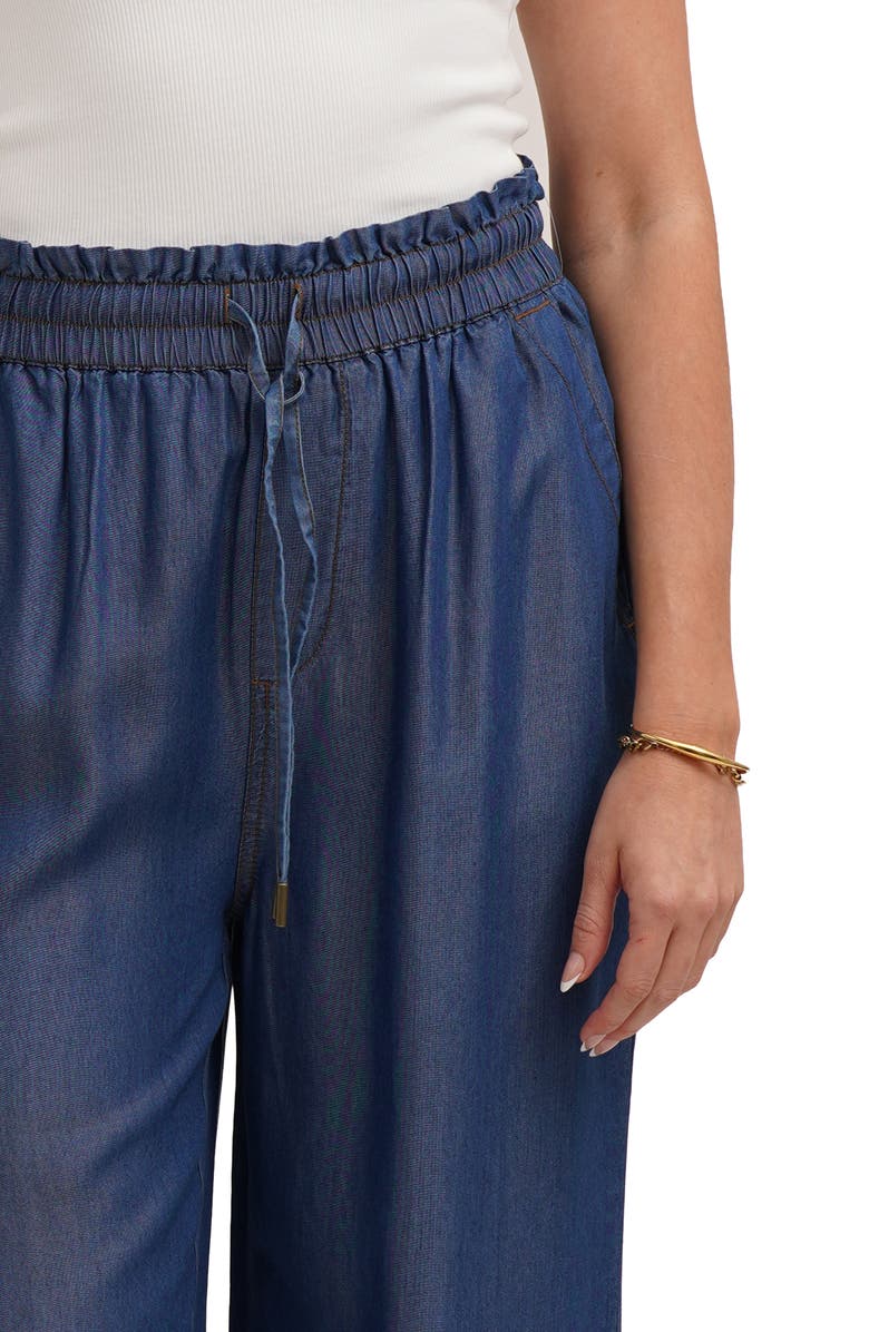 CYRUS Pull On Wide Leg Pants, Alternate, color, Tide Denim