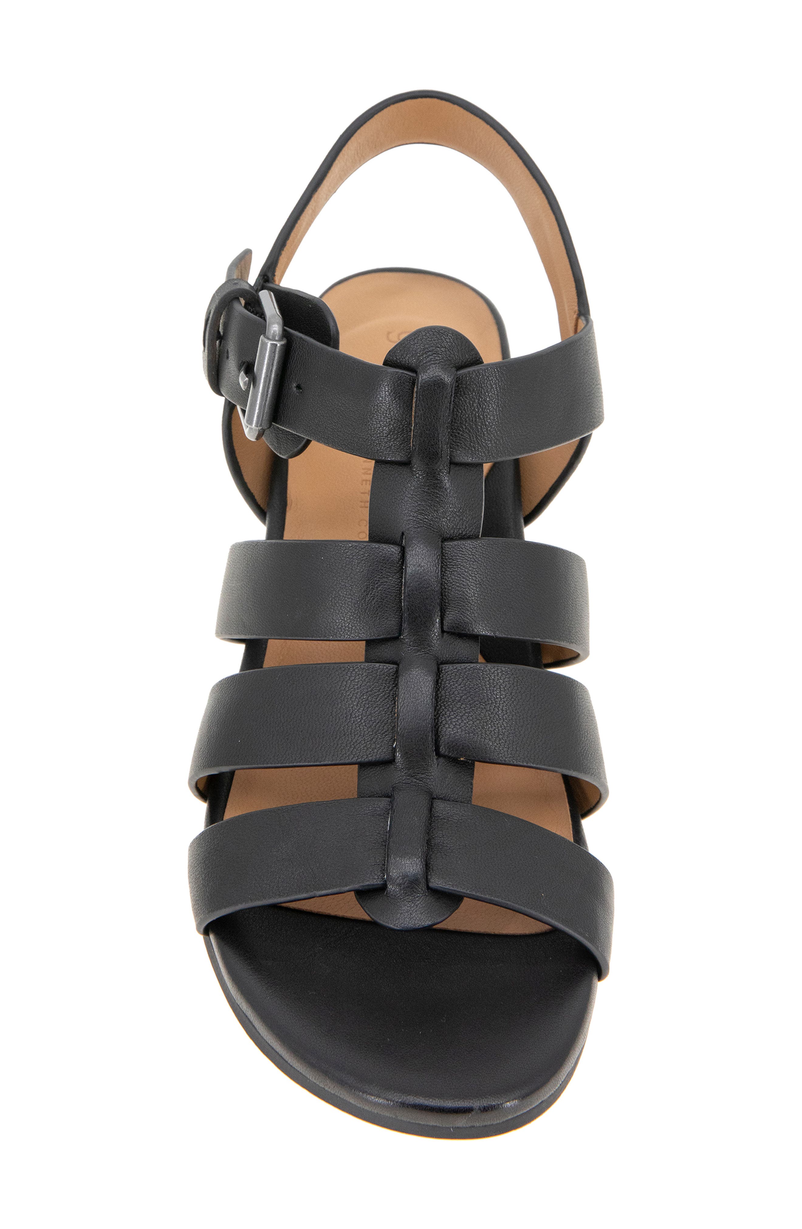 Gentle Souls Margarite Ankle Strap Sandal, Alternate, color, Black Leather