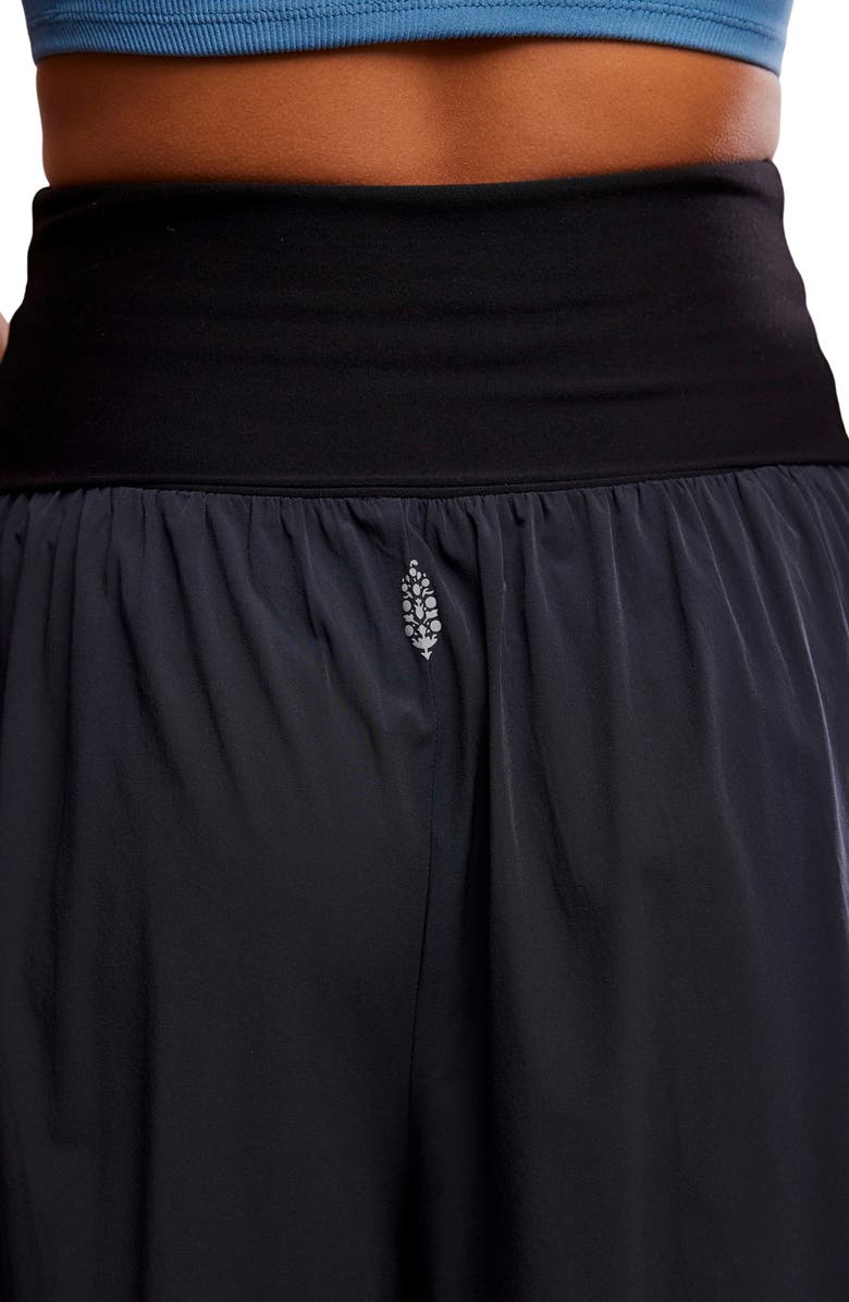Free People Way Back Convertible Crop Pants, Alternate, color, Black