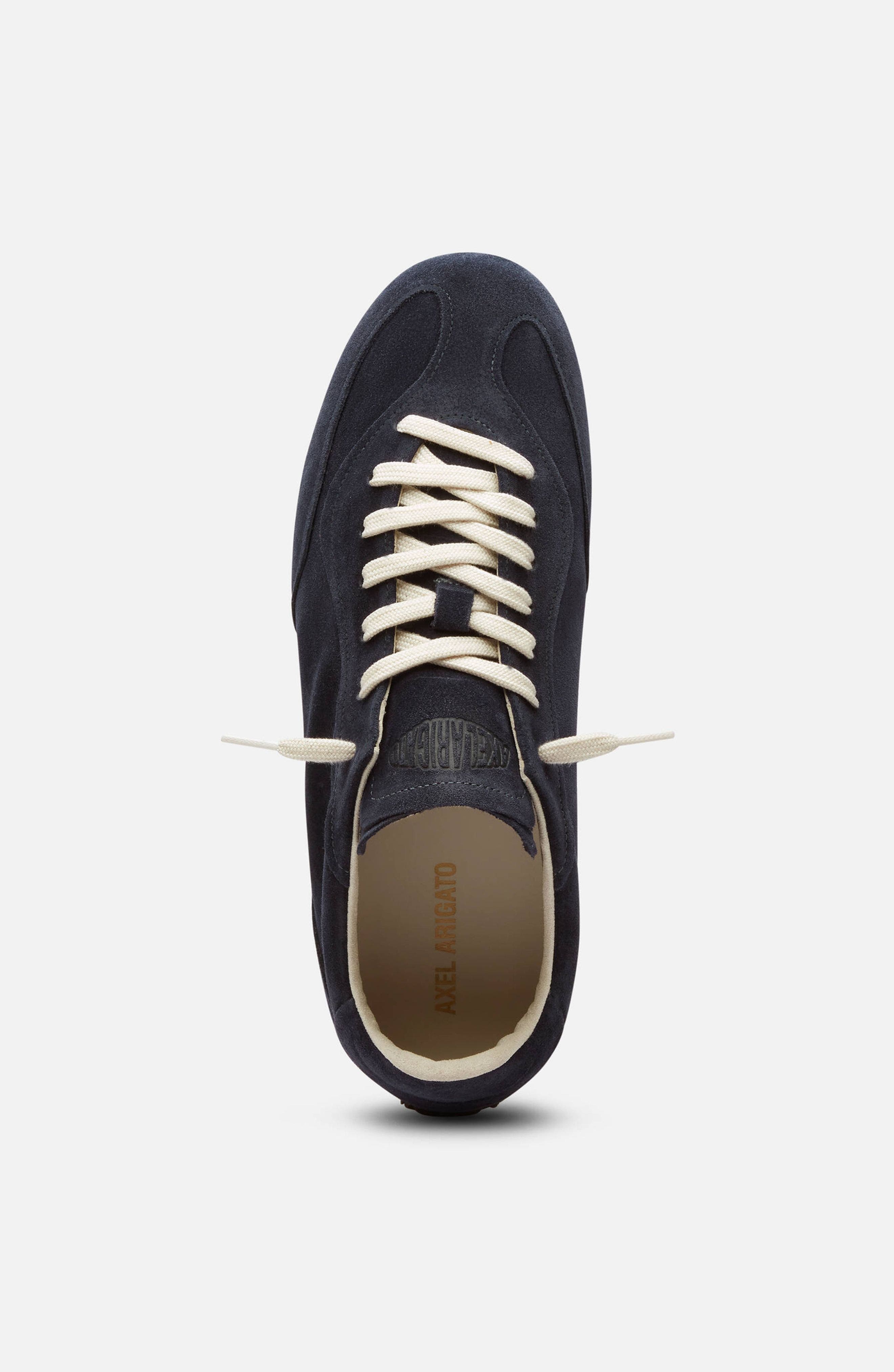 Daze Runner Suede Sneaker - Men's, Alternate, color, Dark Blue/Dark Gum