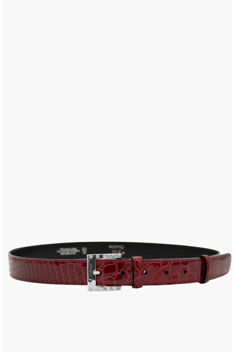 Gallop 805 Patent Leather Belt, Main, color, Red