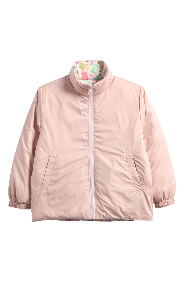 CALONIE Kids' Blake Reversible Down Puffer Jacket, Alternate, color, Pink