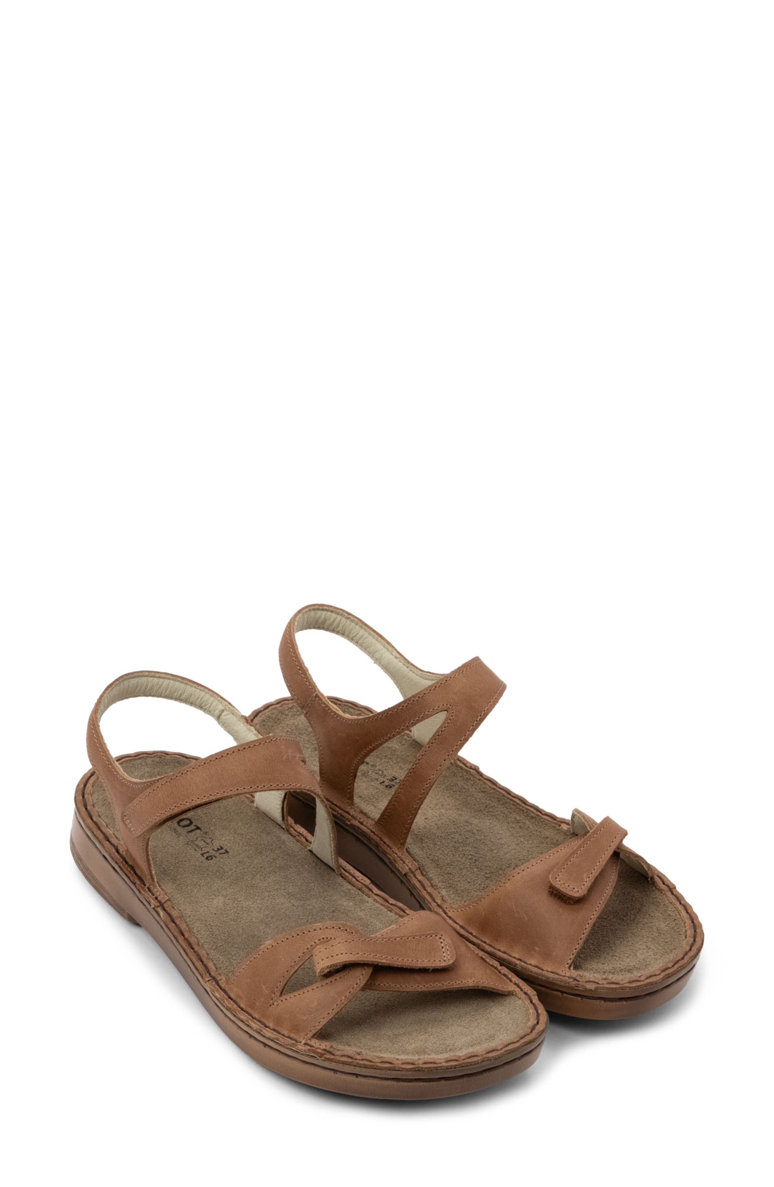 Evora Sandal, Alternate, color, LATTE BROWN LEATHER