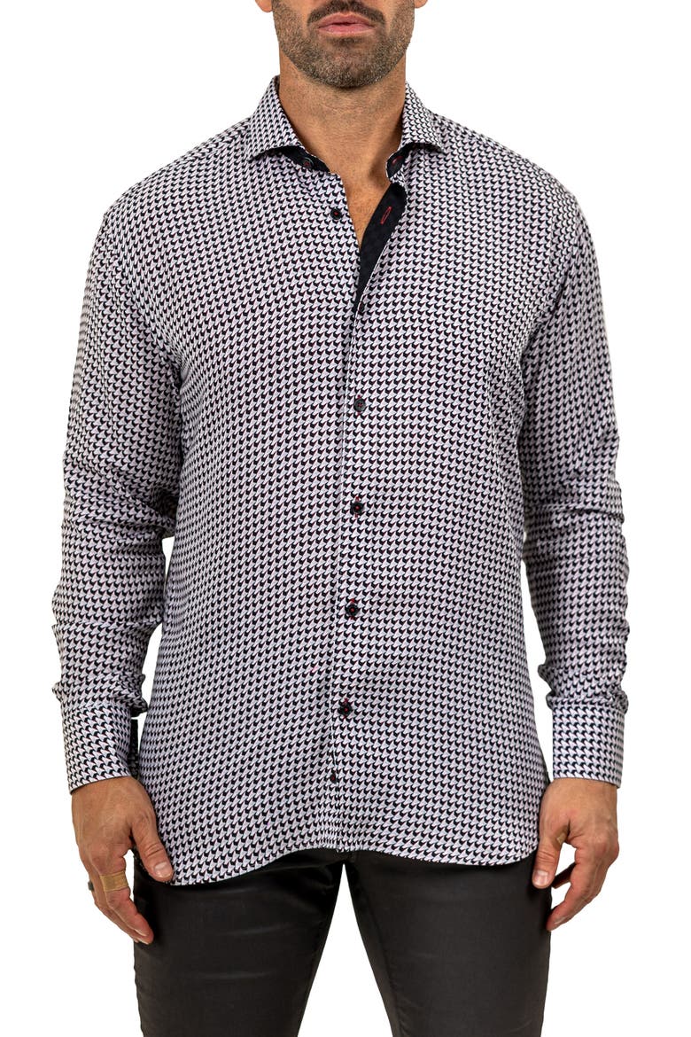 Eins Marthy Contemporary Fit Button-Up Shirt, Main, color, WHITE