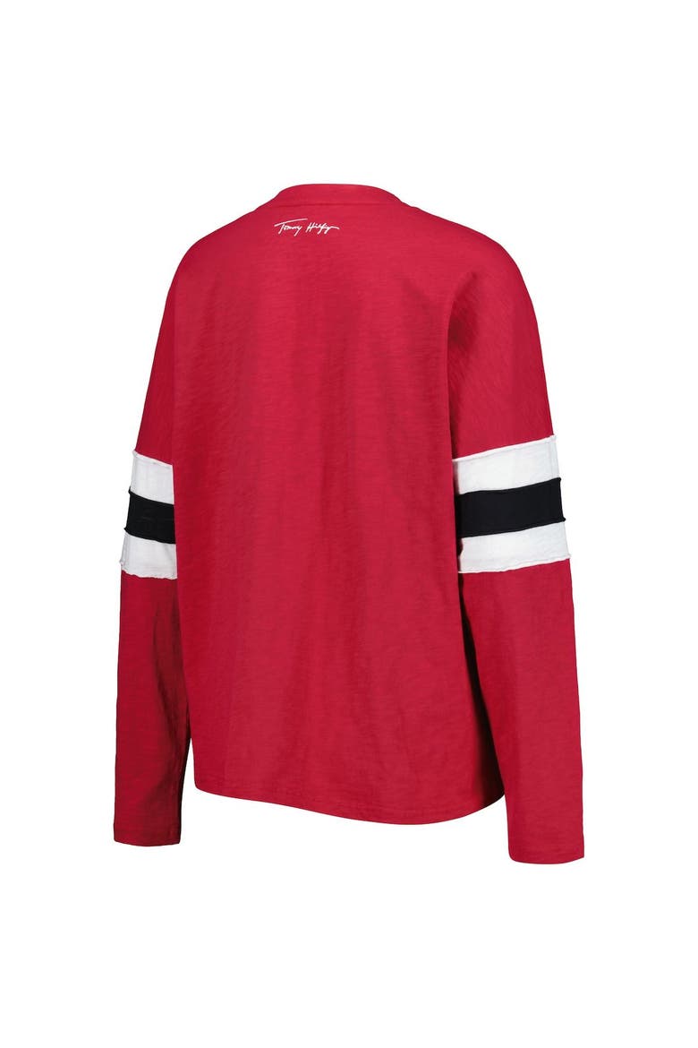 Women's Tommy Hilfiger Cardinal Arizona Cardinals Justine Long Sleeve Tunic T-Shirt, Alternate, color, Cardinal