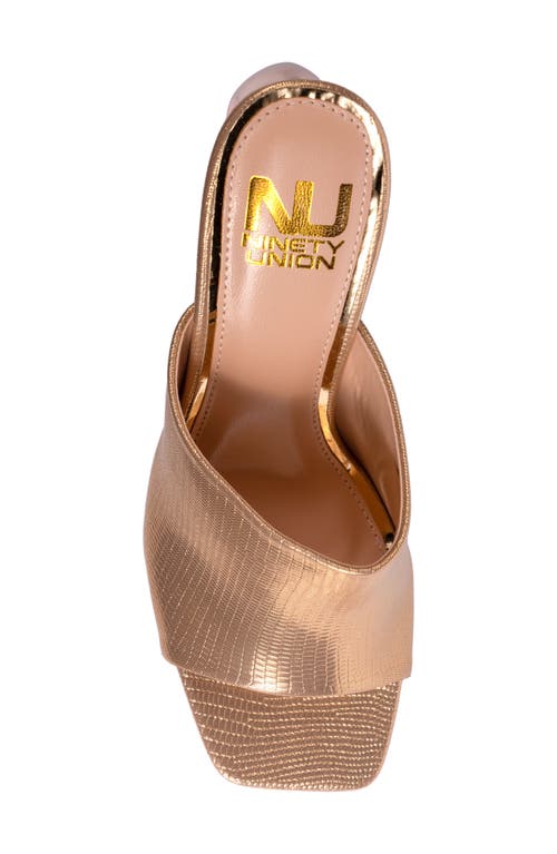 Ninety Union Jloo Slide Pump In Gold