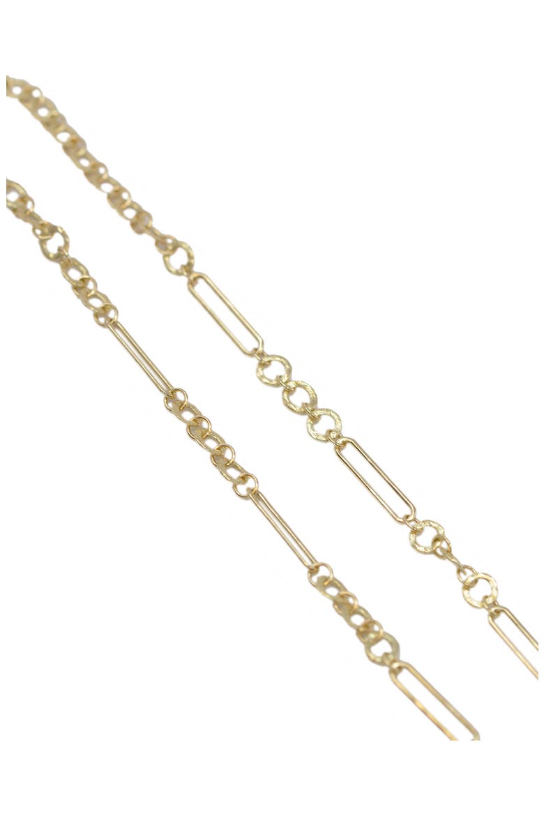 Sueno Paper Clip Chain Necklace, Alternate, color, GOLD