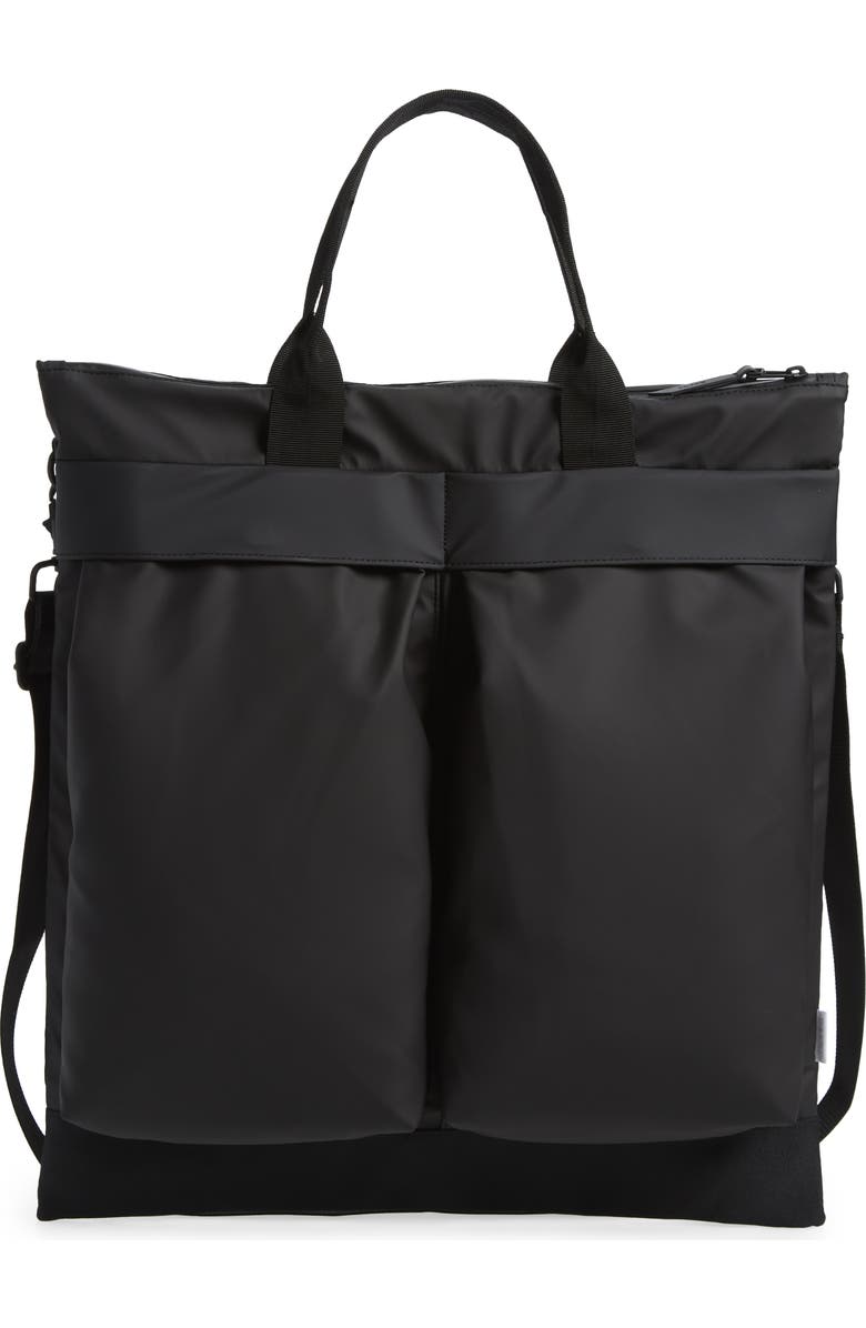 Rains Helmet Waterproof Crossbody Bag, Main, color,