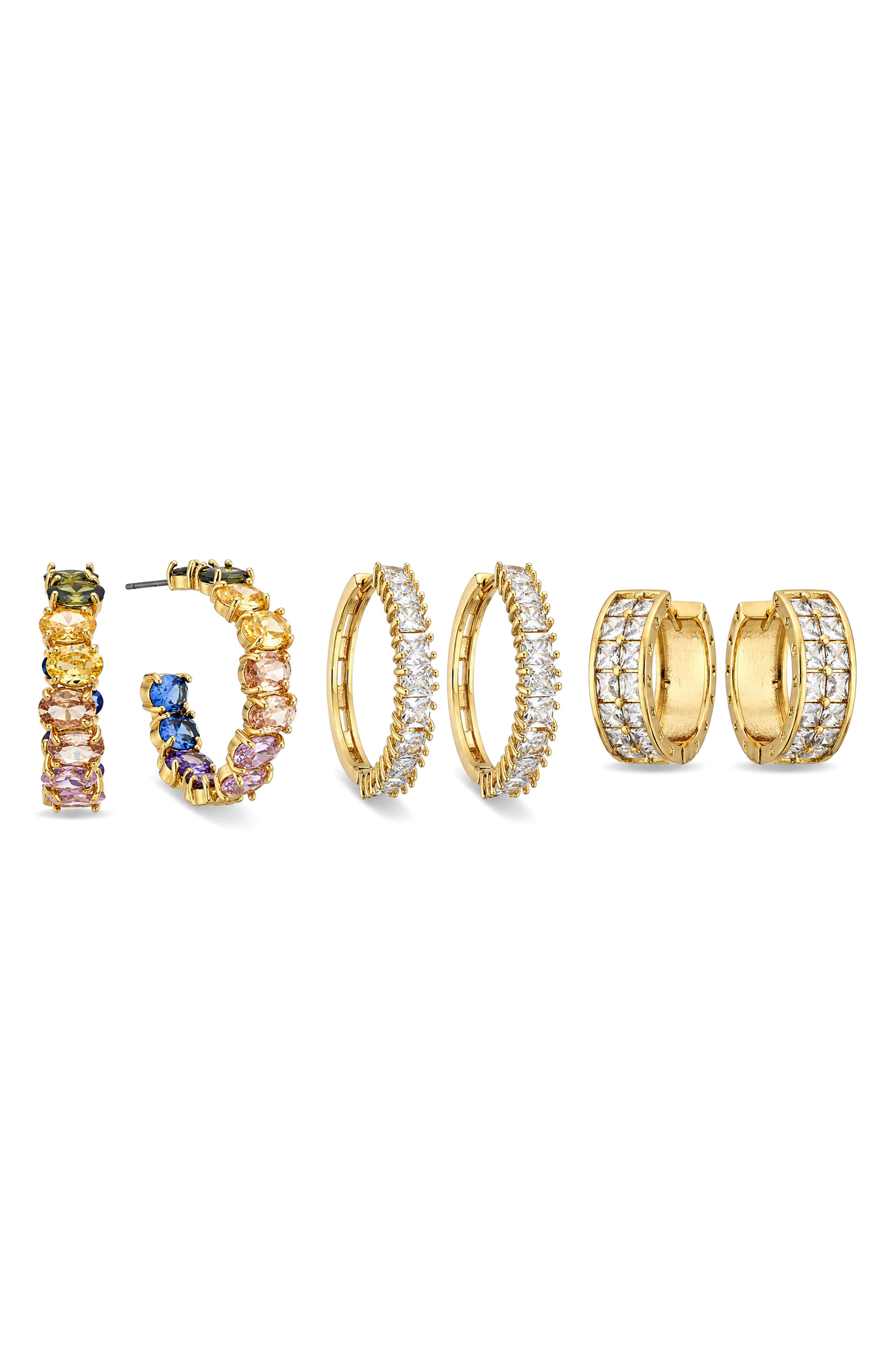 Oriana Cubic Zirconia Hoop Earrings