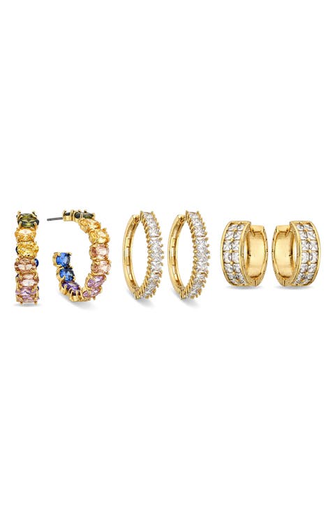 Oriana Cubic Zirconia Hoop Earrings