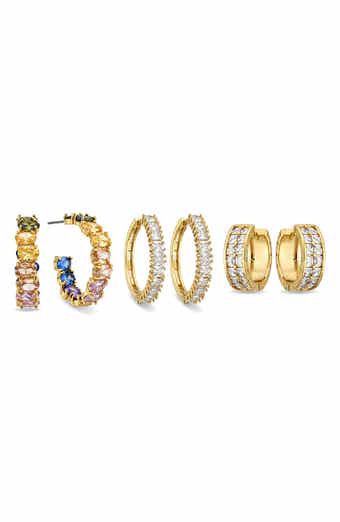 Oriana Cubic Zirconia Hoop Earrings