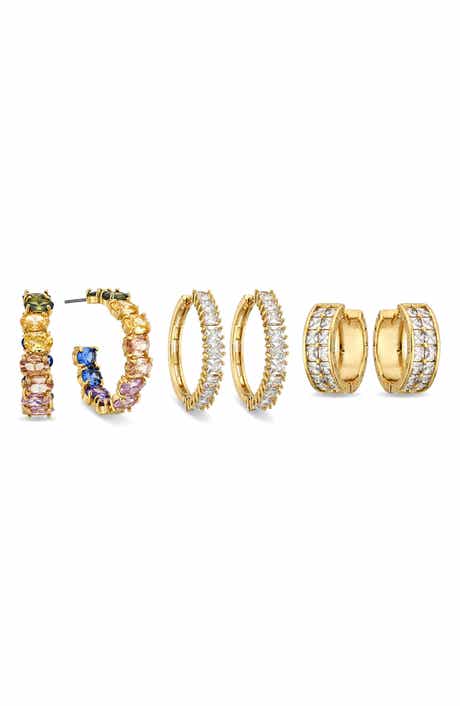Oriana Cubic Zirconia Hoop Earrings
