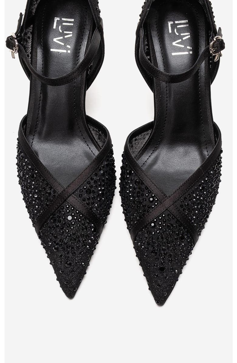 Prologue Shoes Rachel Embellished Stiletto Pump, Alternate, color, Black