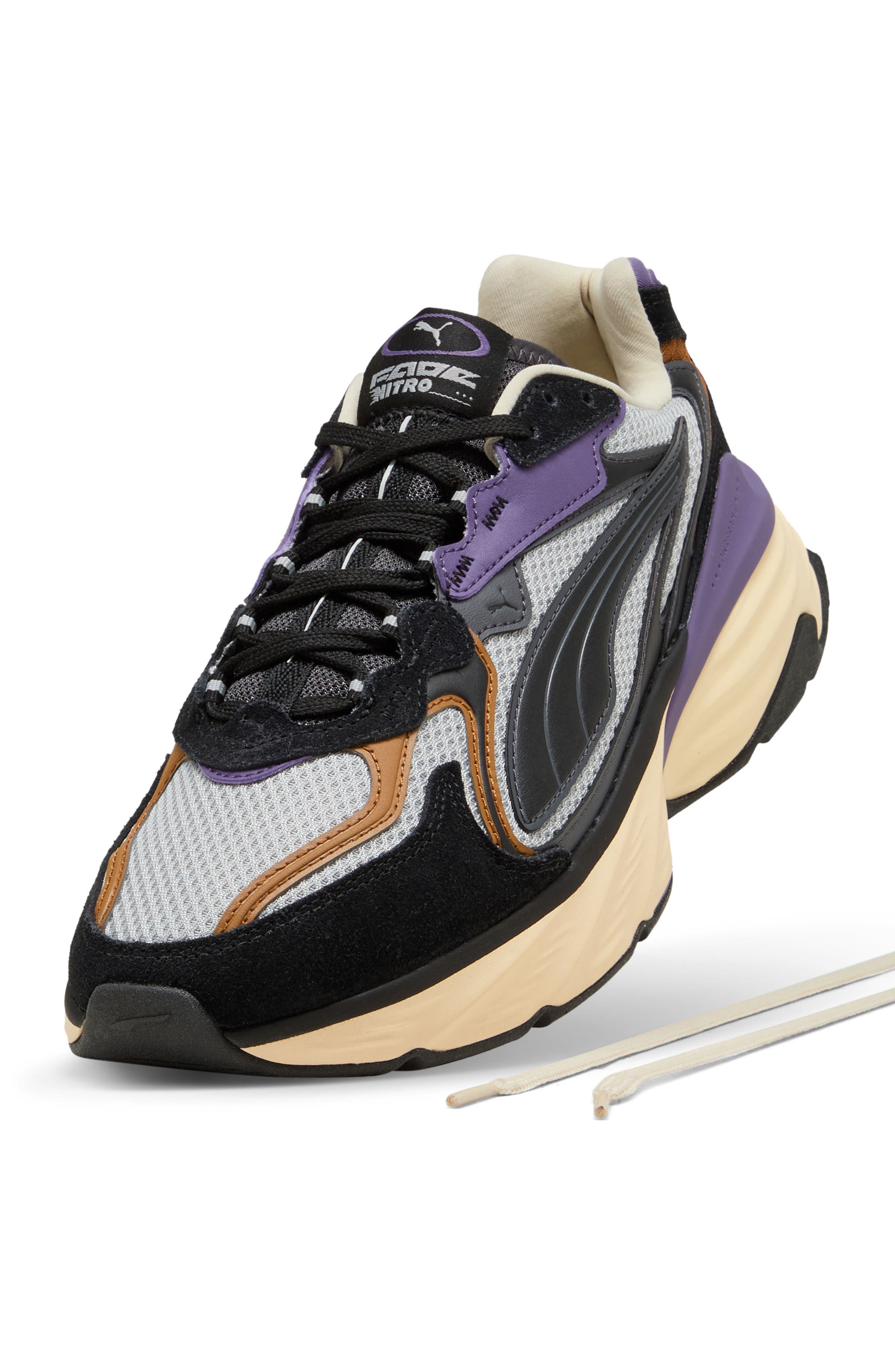 PUMA Fade NITRO LS Sneaker, Alternate, color, Cool Light Gray/ Moody Gray