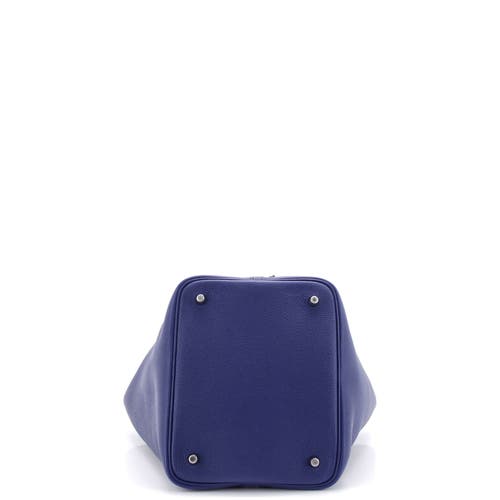 Pre-owned Hermes Hermes Picotin Lock Bag Maurice Mm In Blue