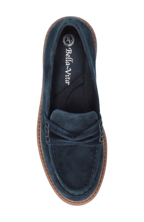 Bella Vita Avalon Lug Sole Loafer In Blue
