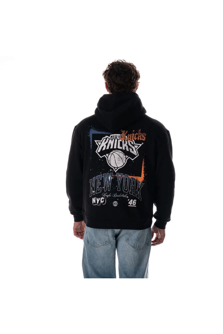 Unisex The Wild Collective Black New York Knicks Splatter Premium Hoodie, Alternate, color, Black