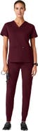 JAANUU Ceri Women's 6-Pocket Classic Scrub Jacket