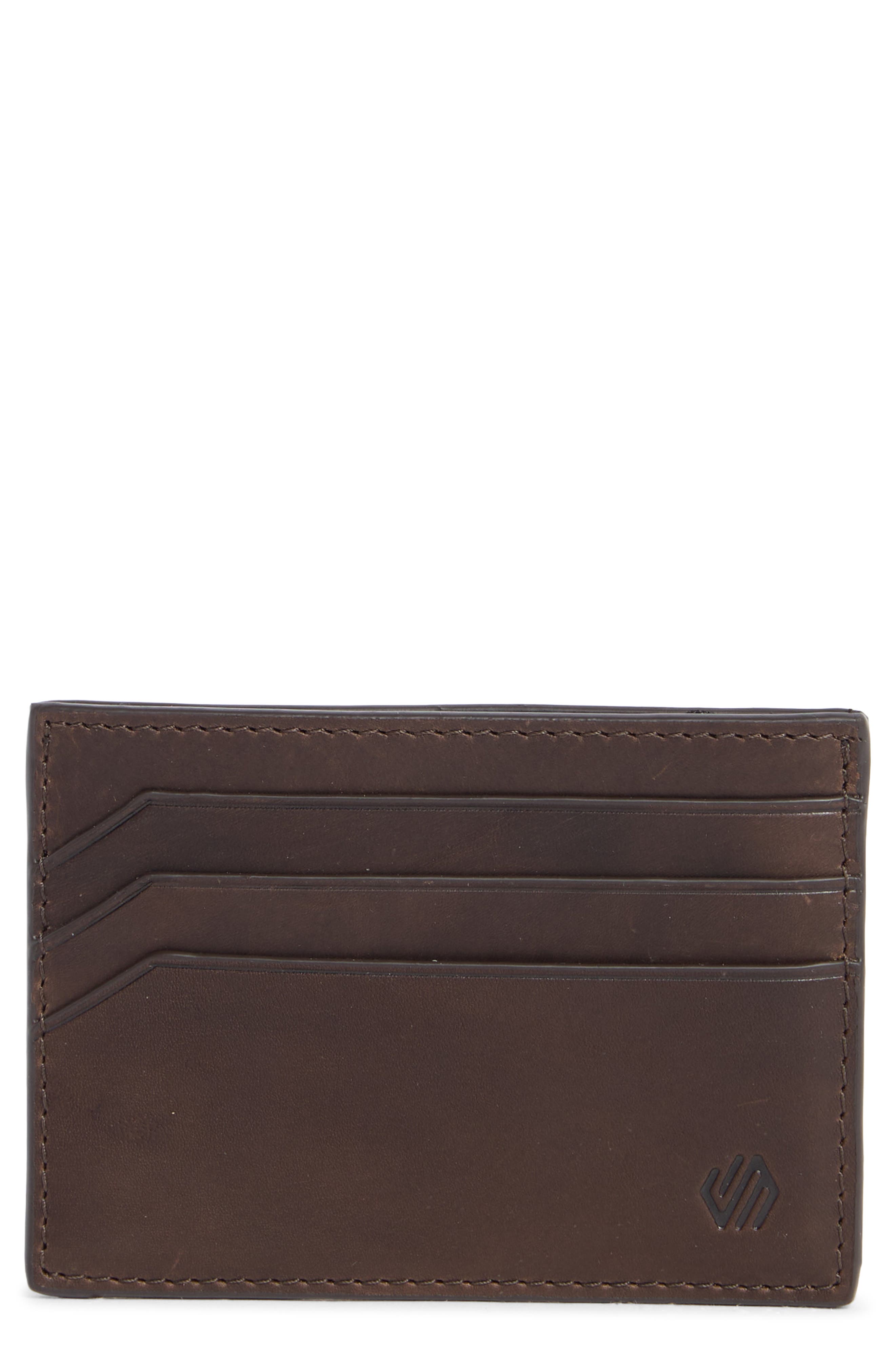 Johnston & Murphy Waxy Leather Card Case
