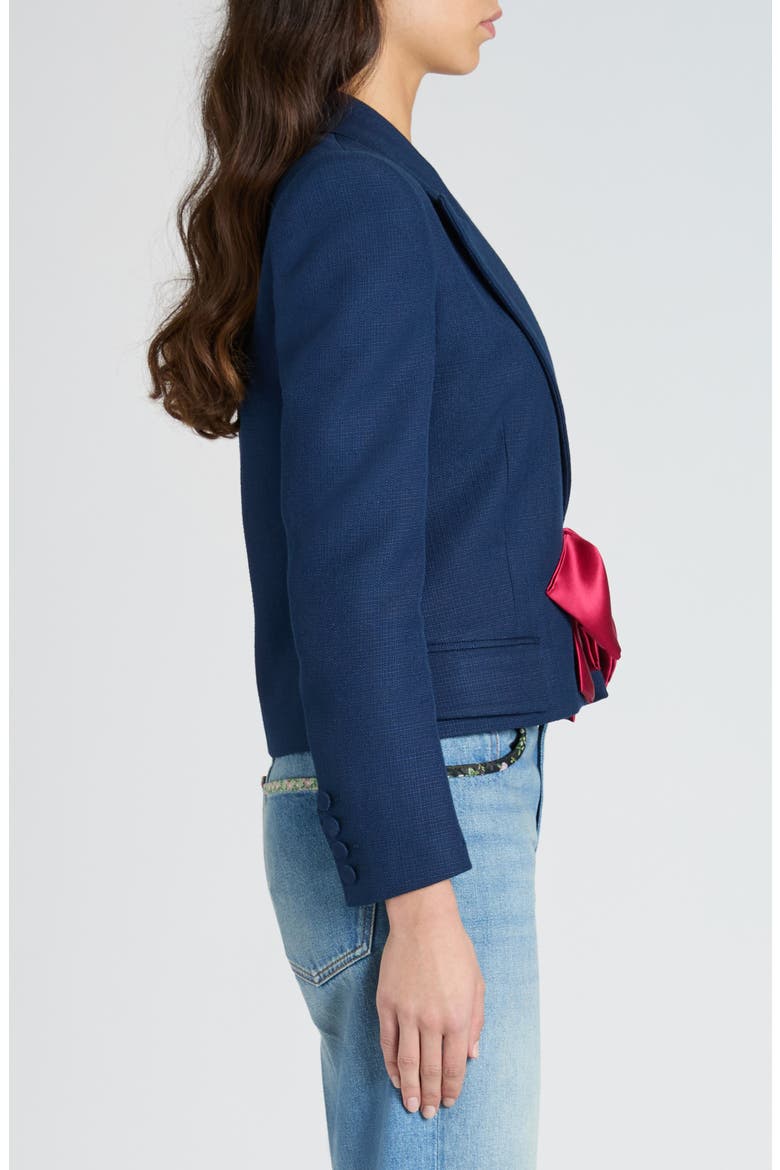 Bow Blazer, Alternate, color, PROVENCE BLUE