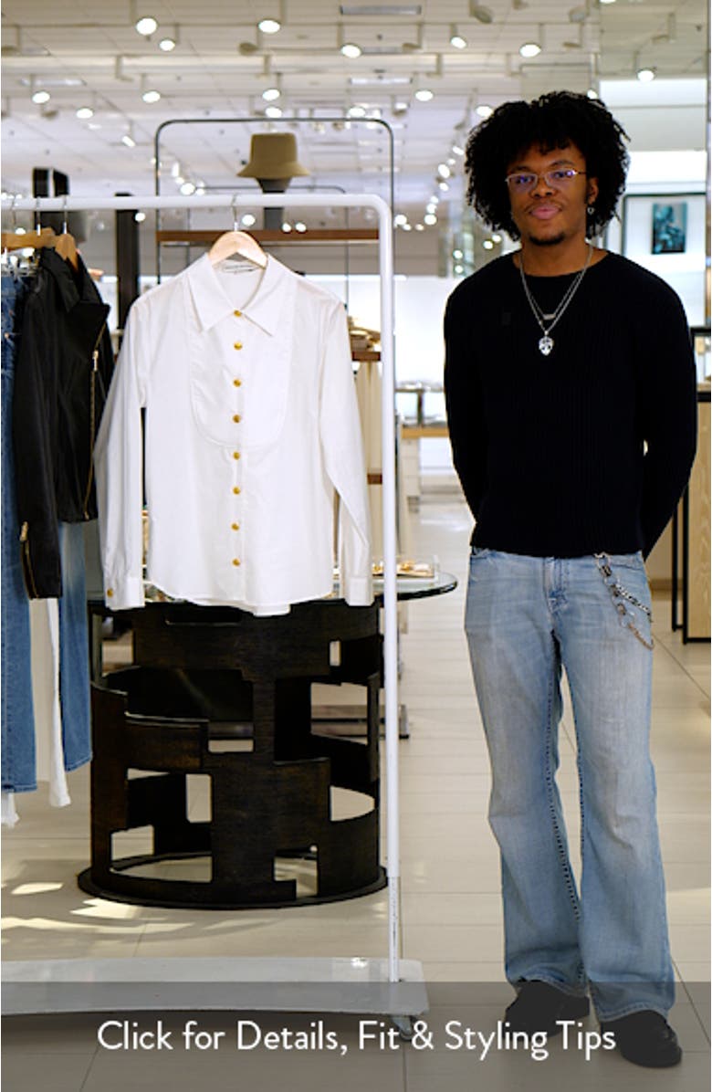 Bib Collar Cotton Shirt, sales video thumbnail