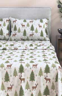 Woven & Weft Turkish Cotton Flannel Christmas Sheet Set