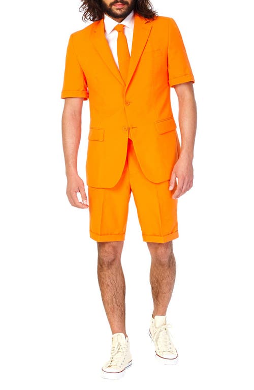 OppoSuits 'The Orange - Summer' Trim Fit Two-Piece Short Suit with Tie  product