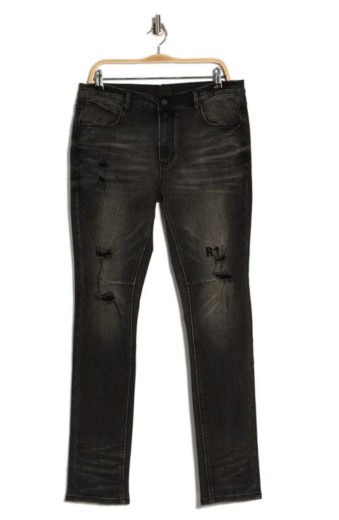 Clayton Skinny Jeans (Distressed Charcoal Drift)