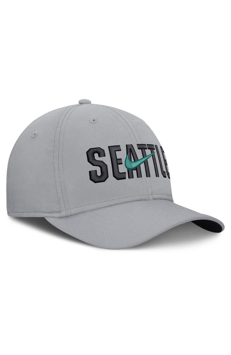 Nike Men's Nike  Gray Seattle Mariners Primetime Rise Dri-FIT Flex Hat, Alternate, color, Gray