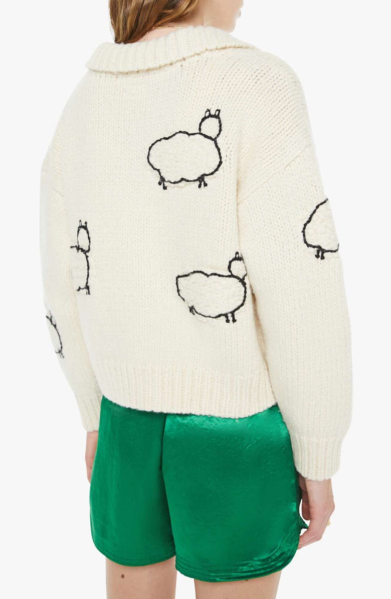 MOTHER The Raquette Crop Cardigan, Alternate, color, Wool Plus The Gang