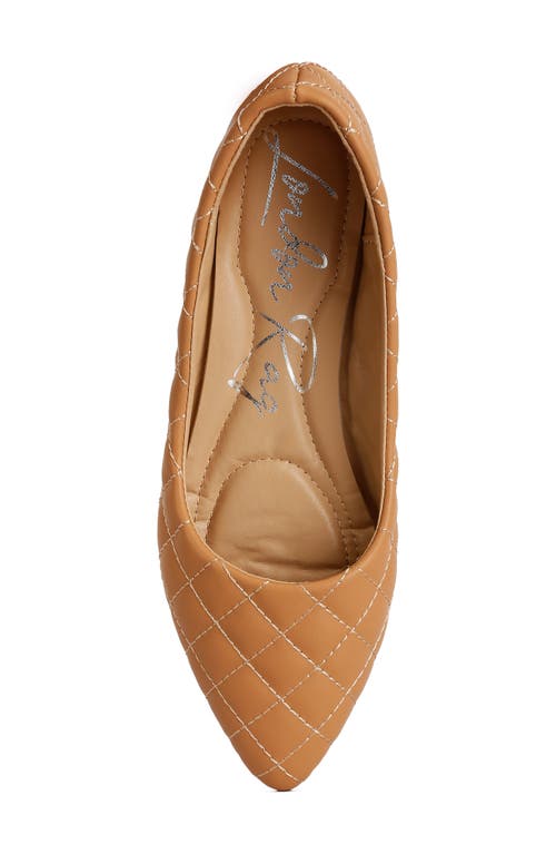 LONDON RAG LONDON RAG RIKHANI QUILTED POINTED TOE BALLET FLAT 