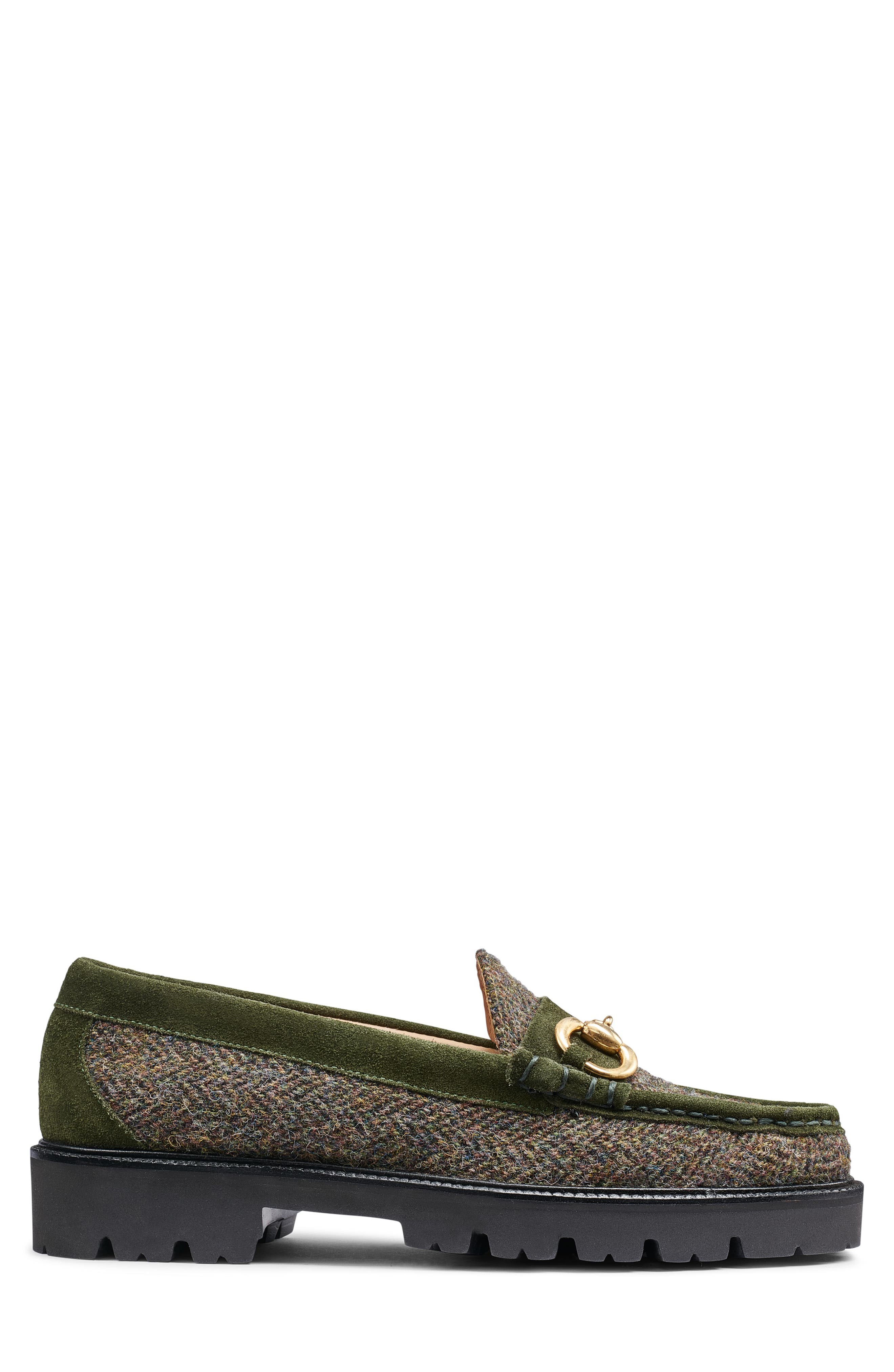 G.H.BASS Lincoln Super Bit Loafer, Alternate, color, Grn Combo