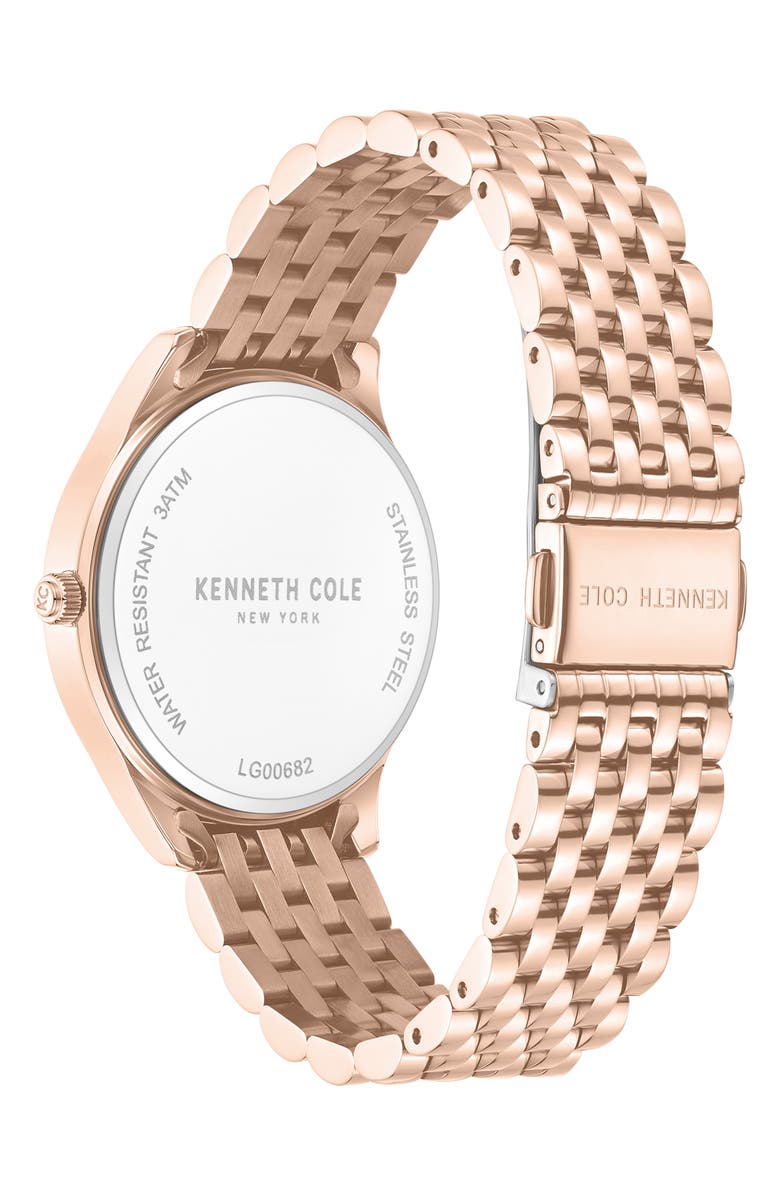 Kenneth Cole New York Classic Bracelet Watch, 36mm, Alternate, color, Rose Gold