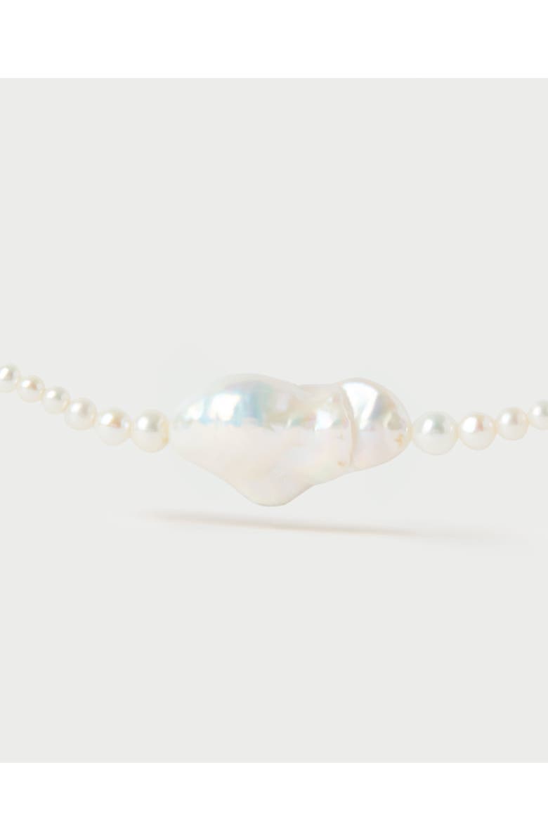 PDPAOLA La Perla Necklace, Alternate, color, White