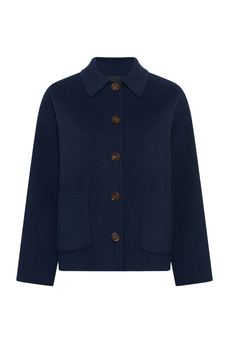 Perrinea Short Coat, Alternate, color, Ink